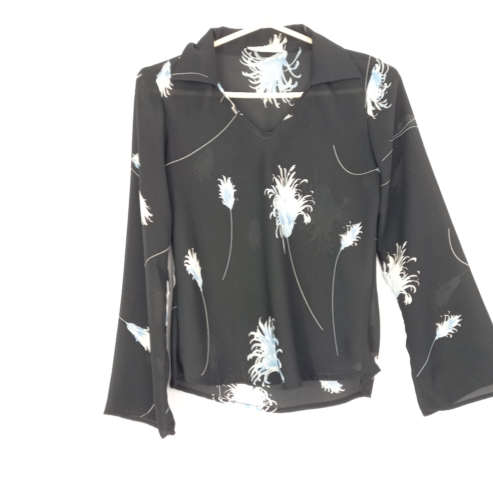 VINTAGE 90's Beechers Brook sheer blouse - Picture 6 of 7